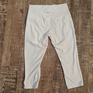 Lululemon High-rise White Cropped Leggings